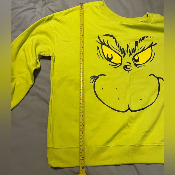 Grinch Christmas Sweatshirt Medium Green Pullover Dr. Seuss Holiday‎ Sweater - Picture 6 of 8